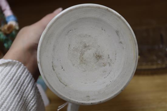 A Chinese export blue and white large mug, 18th century height 14cm